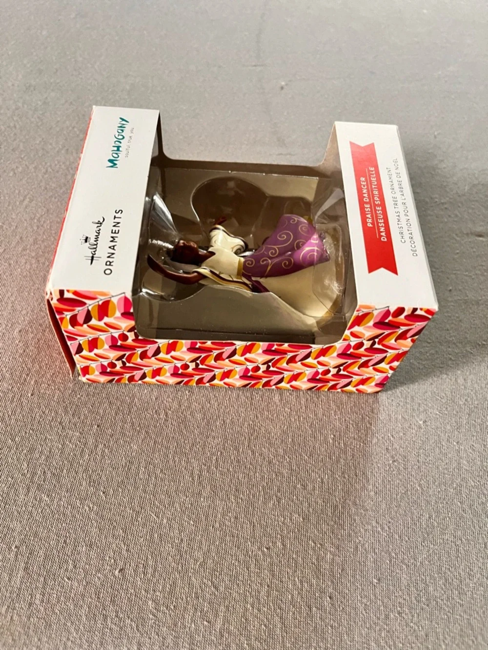 Hallmark Mahogany Praise Dancer Ornament — Purple, Cream & Gold